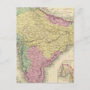 Hindostan Or British India 2 Postcard