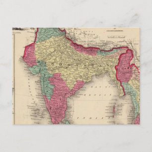 Hindostan Or British India Postcard