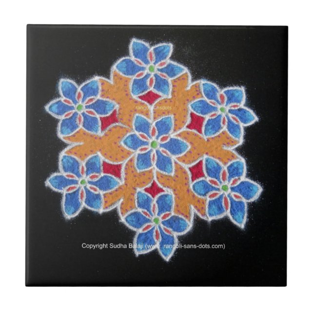 Hindu Art Ceramic Tile (Front)