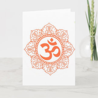 HINDU - BUDDHA SYMBOLS OM,OHM CARD