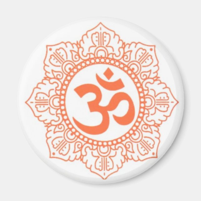 HINDU - BUDDHA SYMBOLS OM,OHM MAGNET (Front)
