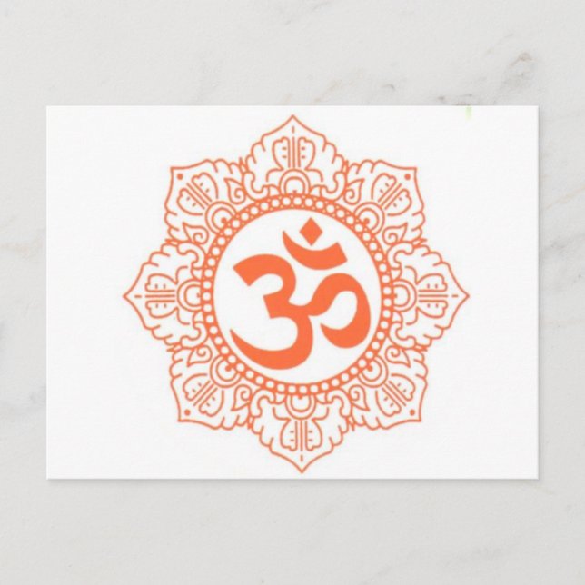 HINDU - BUDDHA SYMBOLS OM,OHM POSTCARD (Front)