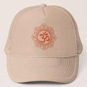HINDU - BUDDHA SYMBOLS OM,OHM TRUCKER HAT