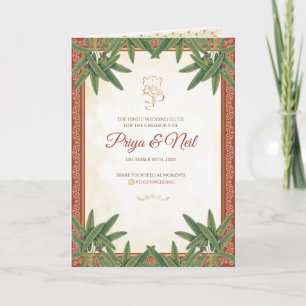 Hindu Ceremony Program Indian Wedding program