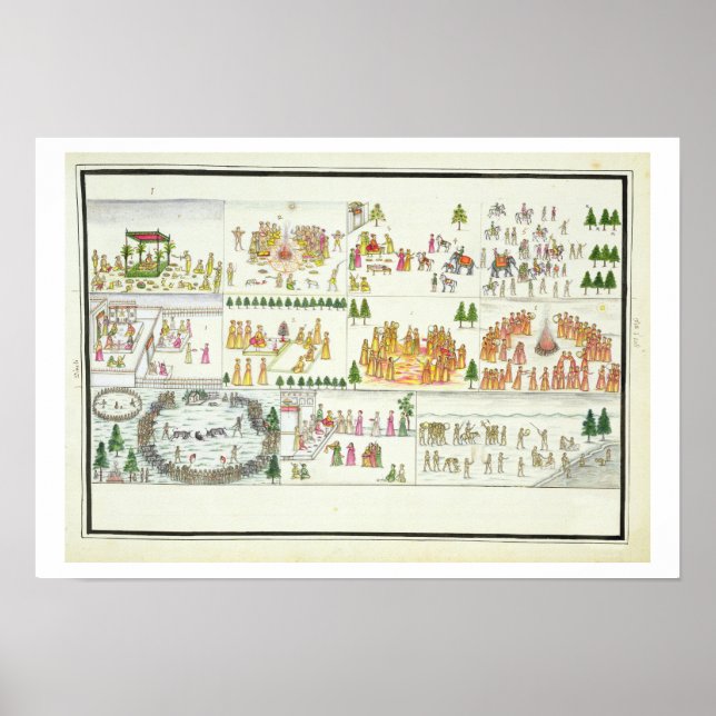 Hindu Festivals including Dasehra, Diwali and Holi Poster (Front)