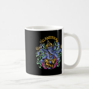 Hindu Ganesha God Elephant Spiritual Yoga Meditati Coffee Mug