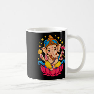 Hindu Ganesha Puja Elephant God India Meditation Y Coffee Mug