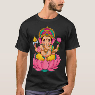 Hindu Ganesha Puja Elephant God India Meditation Y T-Shirt