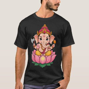 Hindu Ganesha Puja Elephant God India Meditation Y T-Shirt