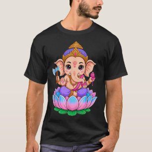 Hindu Ganesha Puja Elephant God India Meditation Y T-Shirt