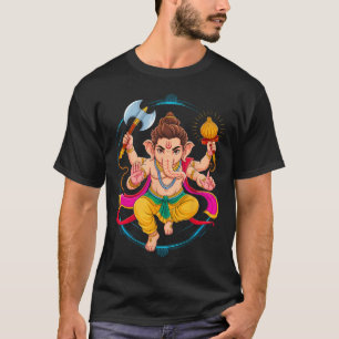 Hindu Ganesha Puja Elephant God India Meditation Y T-Shirt