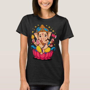 Hindu Ganesha Puja Elephant God India Meditation Y T-Shirt