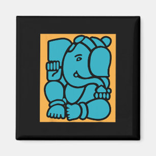 Hindu Ganesha Puja Elephant God Yoga Meditation Mi Magnet