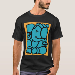 Hindu Ganesha Puja Elephant God Yoga Meditation Mi T-Shirt