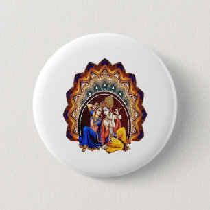 Hindu Gathering 6 Cm Round Badge