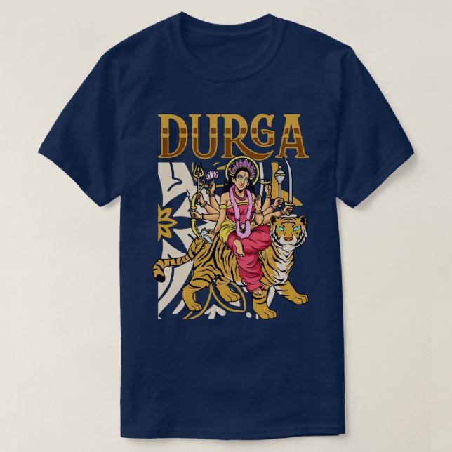 Hindu God Durga T-Shirt (Design Front)