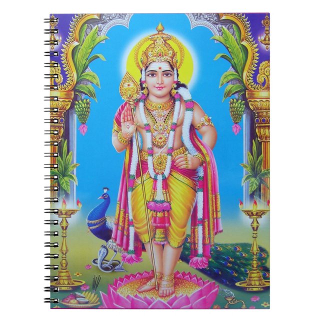 Hindu God Muruga Notebook (Front)