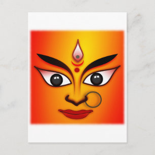 Hindu Goddess Durga Postcard