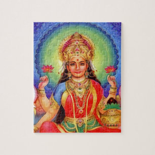 Hindu Goddess Lakshmi Maa Jigsaw Puzzle