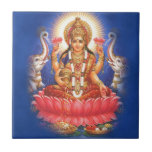 Hindu Goddess Laxmi Devi Mata Ceramic Tile<br><div class="desc">Every sale from our Zazzle store contributes to our efforts to uplift and encourage women all over the world every day. Thank you for your support!</div>