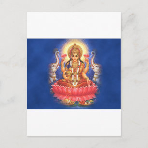 Hindu Goddess Laxmi Devi Mata Postcard