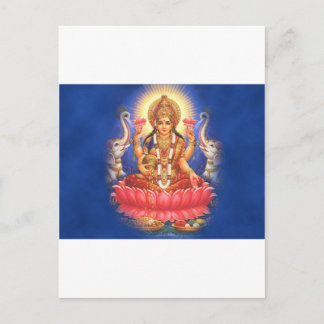 Hindu Goddess Laxmi Devi Mata Postcard
