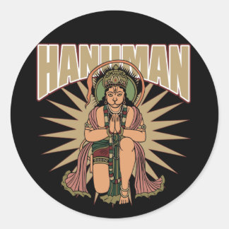 Hindu Hanuman Classic Round Sticker