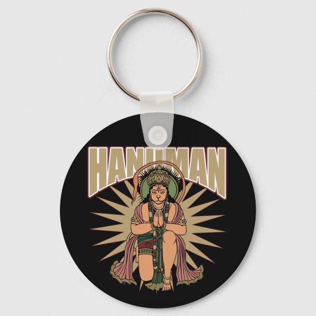 Hindu Hanuman Key Ring (Front)