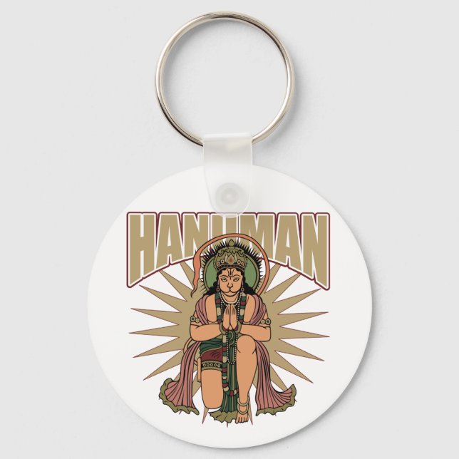 Hindu Hanuman Key Ring (Front)