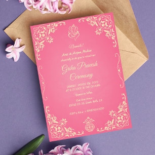 Hindu House Warming Griha Pravesh Invitation