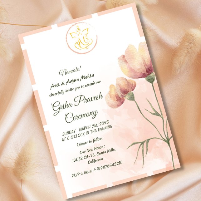 Hindu House Warming Griha Pravesh Invitation (Creator Uploaded)