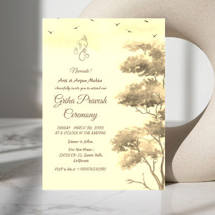 Hindu House Warming Griha Pravesh Invitation