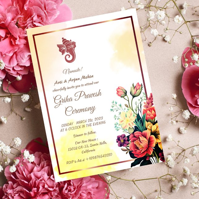 Hindu House Warming Griha Pravesh Invitation (Creator Uploaded)