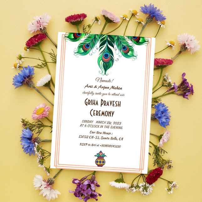 Hindu House Warming Griha Pravesh Invitation (Creator Uploaded)