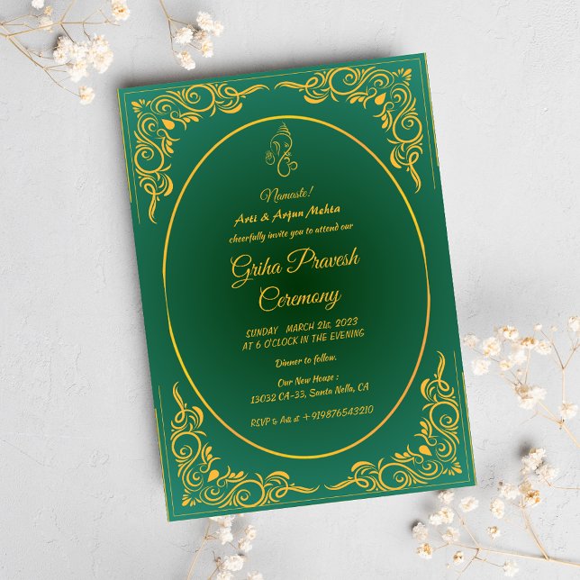 Hindu House Warming Griha Pravesh Invitation (Creator Uploaded)