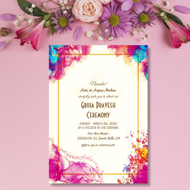 Hindu House Warming Griha Pravesh Invitation (Creator Uploaded)