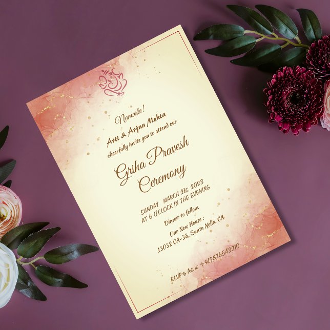 Hindu House Warming Griha Pravesh Invitation (Creator Uploaded)