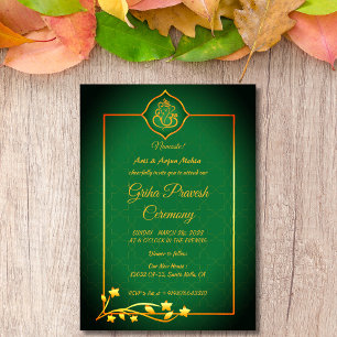 Hindu House Warming Griha Pravesh Invitation