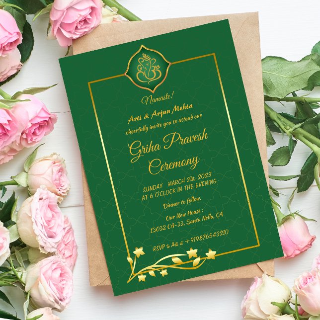 Hindu House Warming Griha Pravesh Invitation (Creator Uploaded)