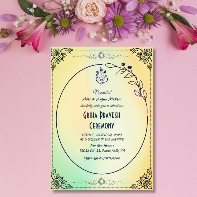 Hindu House Warming Griha Pravesh Invitation (Creator Uploaded)