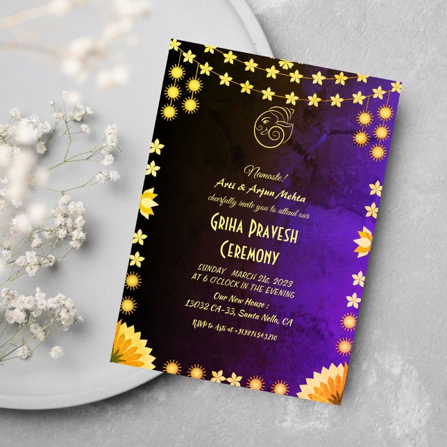 Hindu House Warming Griha Pravesh Invitation (Creator Uploaded)