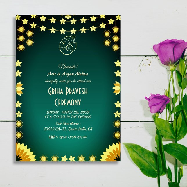 Hindu House Warming Griha Pravesh Invitation (Creator Uploaded)