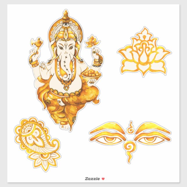 Hindu Indian Stickers (Sheet)