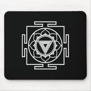 Hindu Kali Yantra Symbol Hinduism Yoga Eastern Art Mouse Pad