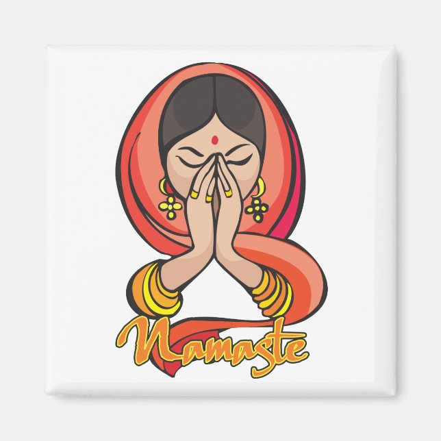 Hindu Namaste Magnet (Front)