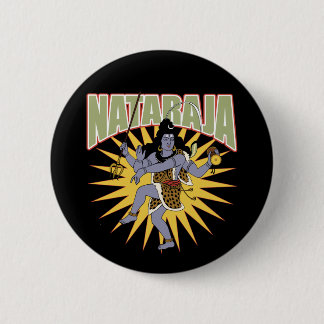 Hindu Nataraja 6 Cm Round Badge