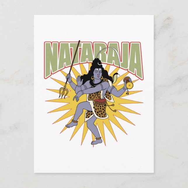 Hindu Nataraja Postcard (Front)