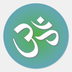 Hindu OM - Meditation Symbol Classic Round Sticker