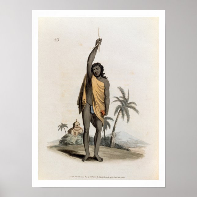 Hindu Priest, pub. by Edward Orme, 1804 (litho) Poster (Front)