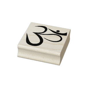 hindu spiritual om art stamp